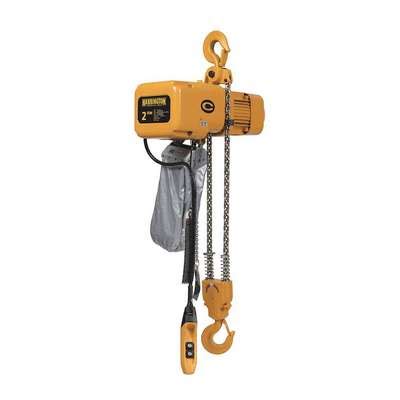 941471 2 Harrington Electric Chain Hoist 4 000 Lb Load Capacity 1