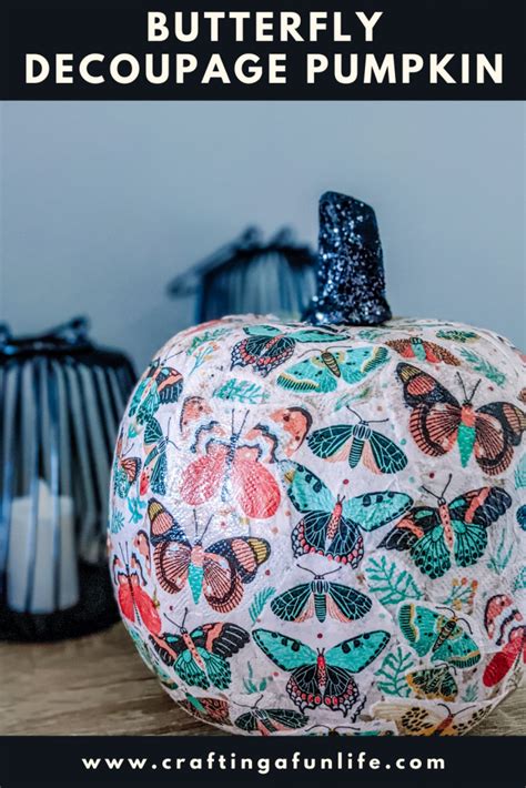 How To Make Decoupage Pumpkin Using A Napkin