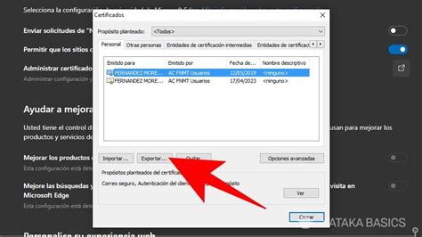 C Mo Importar Y Exportar Un Certificado Digital En Microsoft Edge