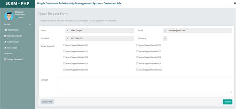 Simple Customer Relationship Management Crm System Using Php Free