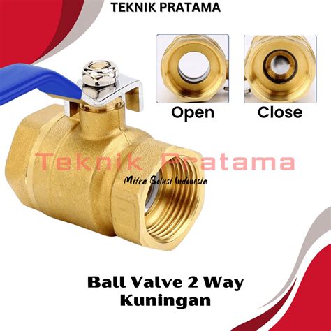 Jual 2 Stop Kran Keran Air Ball Valve Kuningan Size 2 Inch Shopee