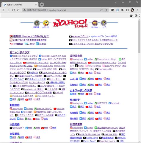 Nyahoo weatherとは