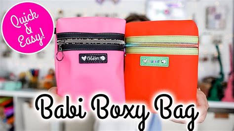 The Long Awaited Babi Boxy Bag Tutorial! A Fast and Easy Gift Using Clear Vinyl and No Lining ...