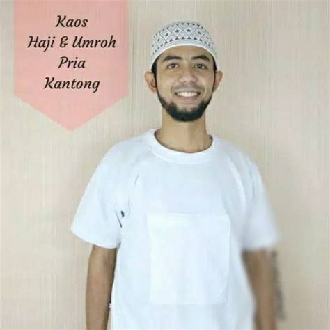 Jual Kaos Haji Umroh Pria Lengan Pendek Bahan Katun Perlengkapan Haji