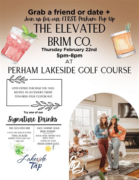 The Elevated Brim Co. Pop Up @ Perham Lakeside Golf Course events ...