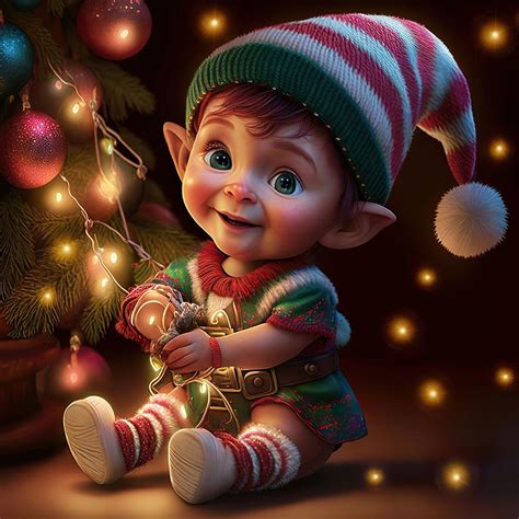 Happy Christmas Elf Digital Art By Mythical Designs Fine Art America