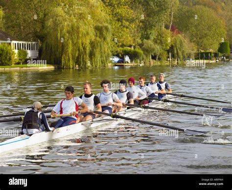 Full Eight Rowing Stock Photo Alamy