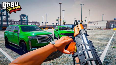 ⁴ᴷ⁶⁰ GTA V GUERRA DE GANGUES 21 NOVOS CARROS NA GANGUE E FOMOS