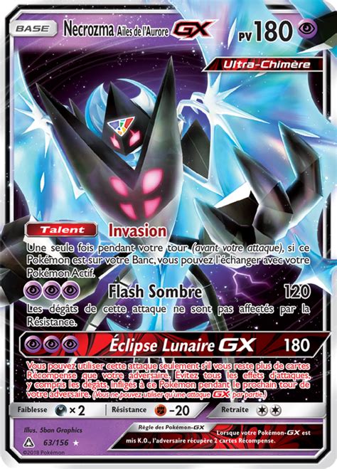 Necrozma Ailes de l Aurore GX Soleil et Lune Ultra Prisme 63 Poképédia