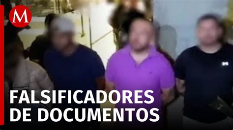 Caen cuatro falsificadores de documentos en CdMx tenían credencial con