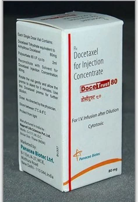 Docetaxel Injection Mg At Vial Taxotere In Chennai Id