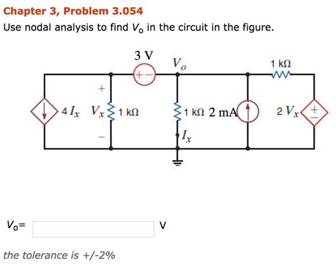 Solved Chapter 3 Problem 3 054 Use Nodal Analysis To Find Chegg