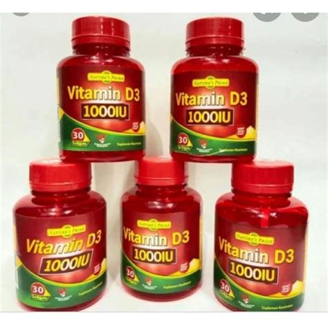 Jual Nature S Pride Vitamin D3 1000 IU 30 Caps Shopee Indonesia