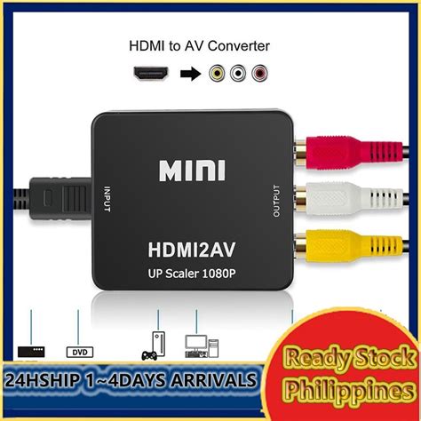 Hdmi To Av Rca Converter Avcvbs Adapter Hd 1080p Mini Hdmi2av Video