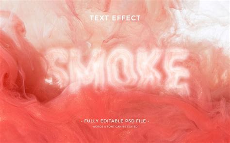 Free Psd Editable Smoke Text Effect Psd Template