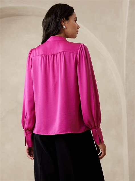 Volume Sleeve Blouse Banana Republic Factory