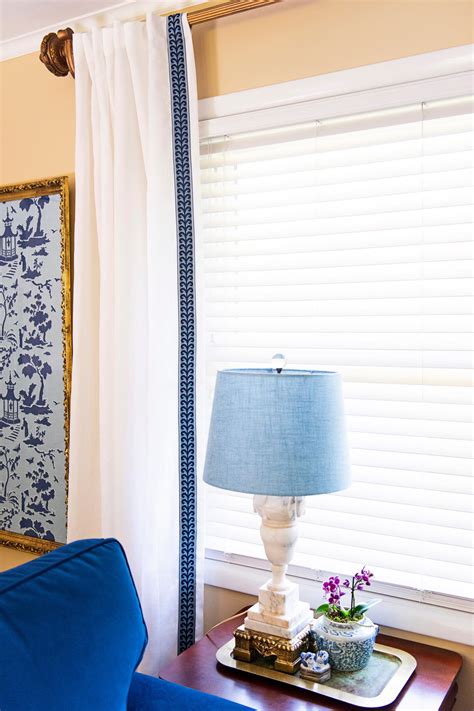 How To Add Decorative Tape Trim To Plain Curtains Hgtv