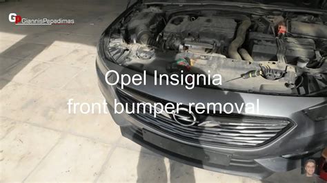 Opel Insignia Front Bumper Removal YouTube