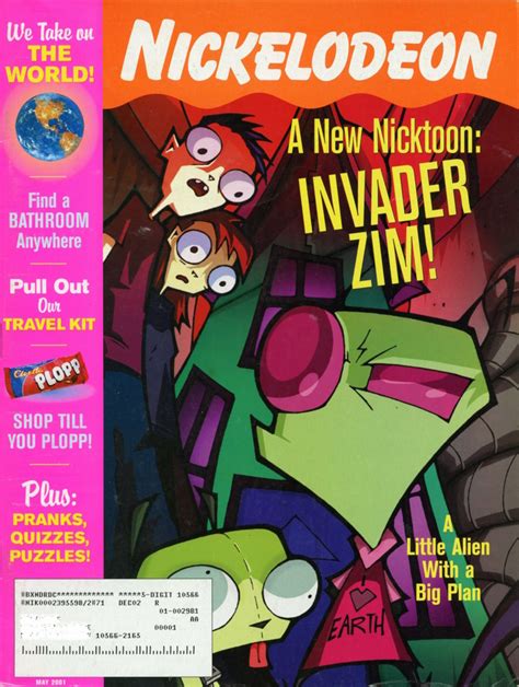 Nickelodeon Magazine A New Nicktoon Invader Zim Issue