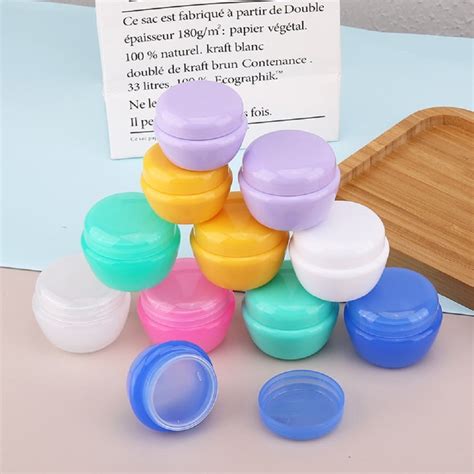 10pcs Travel Size Cream Jar Refillable Travel Containers Sets Cosmetic