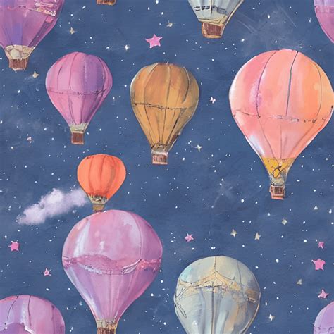 Hot Air Balloons Wallpaper · Creative Fabrica