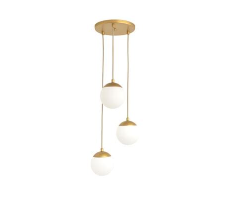 Pendente Lustre Jabuticaba Dourado P Globos De Vidro Frlight