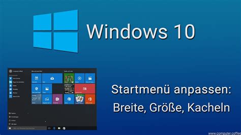 Windows Startmen Gr E Ndern Und Kachelansicht Bearbeiten