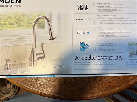 Moen Ca87003srs Anabelle Single Handle Kitchen Faucet Stainless Steel New 26508209097 Ebay