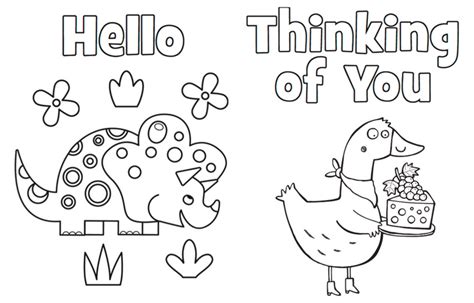 Free Printable Thinking Of You Cards To Color Cards Info Free