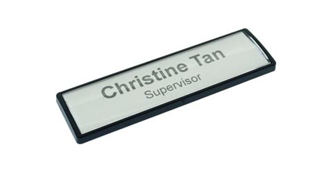 Name Badge Clip Card 8132 With Magnet 67x17mm In Singapore Name