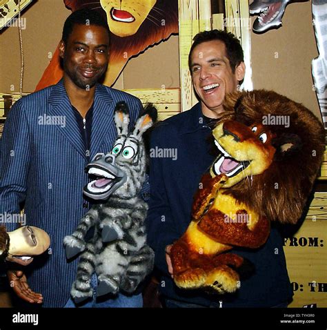 Actors Chris Rock and Ben Stiller (left to right) voice talent of the ...