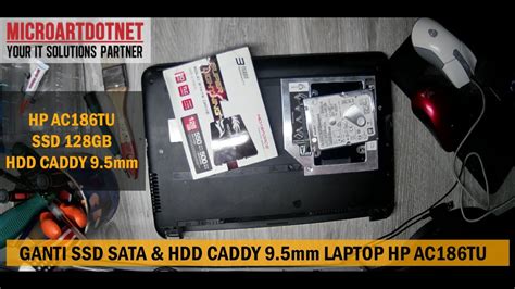 Tutorial Cara Ganti Ssd Sata Laptop Hp Ac Tu Youtube