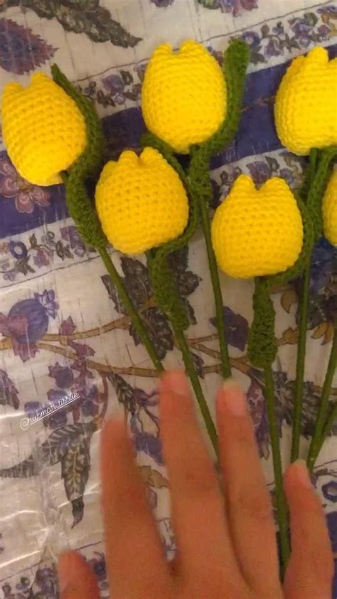 Tulipanes Amarillos Crochet Video Proyectos De Ganchillo Como