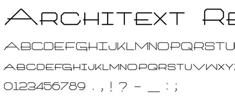 Architext Regular Font Fancy Various