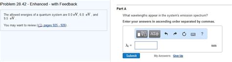 Solved The Allowed Energies Of A Quantum System Are 0 0 Chegg