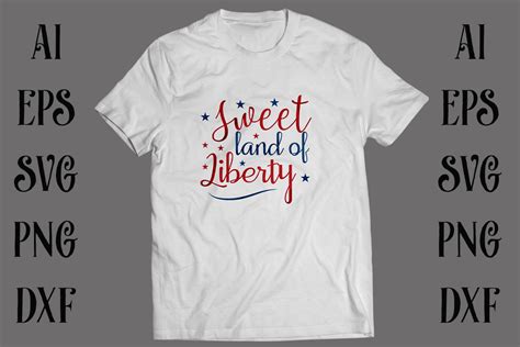 Sweet Land Of Liberty T Shirt Graphic By Storm Brain · Creative Fabrica