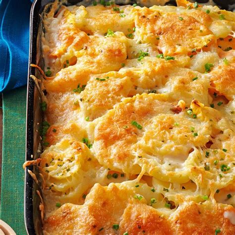 Au Gratin Potatoes With Squash Recipe How To Make It Taste Of Home