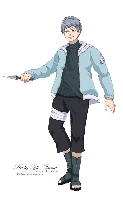 an anime character holding a knife in his hand