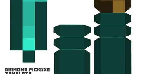 Minecraft Diamond Pickaxe Printable