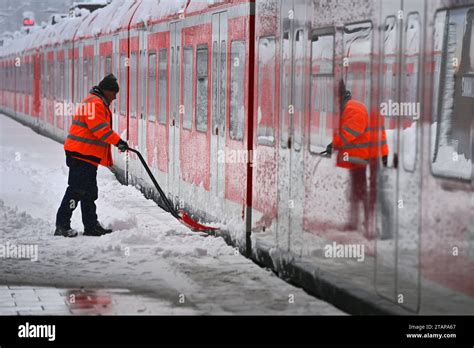 Wetterbild Wintereinbruch In Muenchen Am Starke