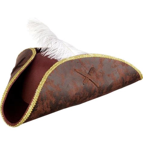 Brown Tricorn Pirate Hat | Party City