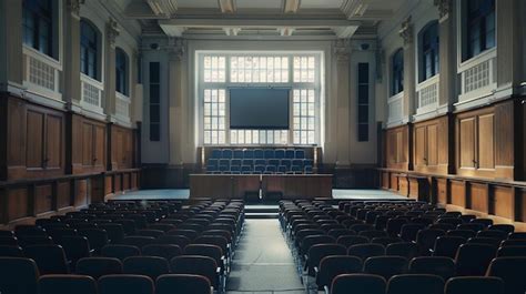 Premium Photo University Lecture Hall Seminar Academic Interior View