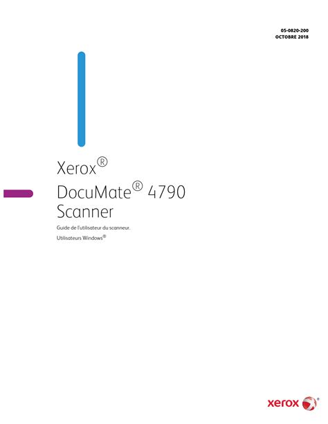 Notice Xerox Documate Scanner Trouver Une Solution Un Probl Me