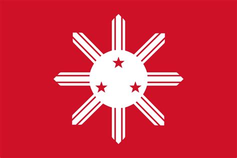 My iteration of the Katipunan Flag : r/vexillology