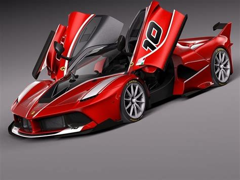 Ferrari Fxx K 2015 Open Doors 3d Model Max Obj 3ds Fbx C4d Lwo Lw Lws