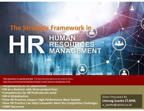 Ppt Strategic Human Resource Management 19 Slide Ppt Powerpoint Presentation Pptx Flevy