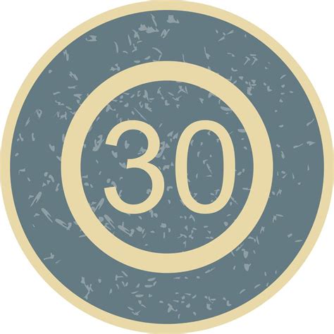 Vector Speed limit 30 Icon 363048 Vector Art at Vecteezy