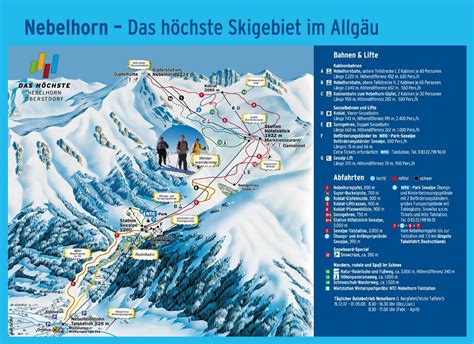 Large Piste Map Of Nebelhorn Kleinwalsertal Oberstdorf Ski Resort