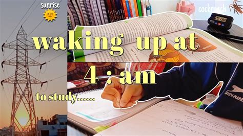 Am Study Vlog Waking Up At Am To Study Neet Youtube