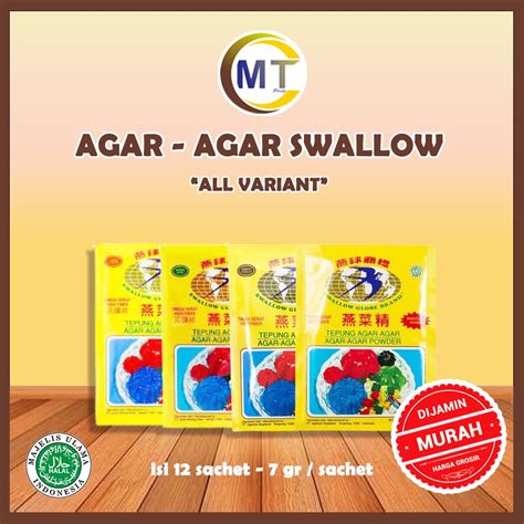 Jual Agar Swallow Globe 1 Pack Tepung Agar Agar Swallow Bubuk Agar